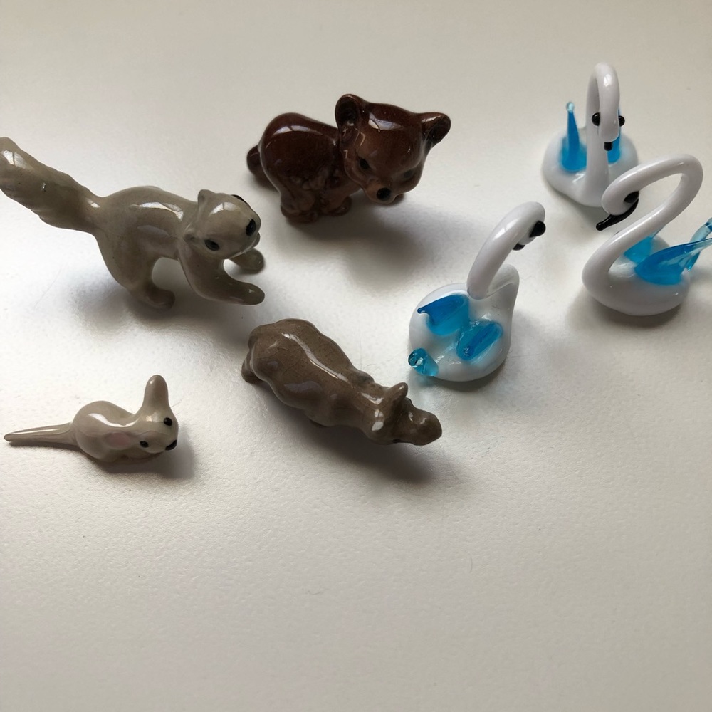 mini glass figurings